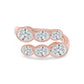 9K Rose Gold Lab Grown Diamond RING 2.71 ctw R62193OV-2.83CT