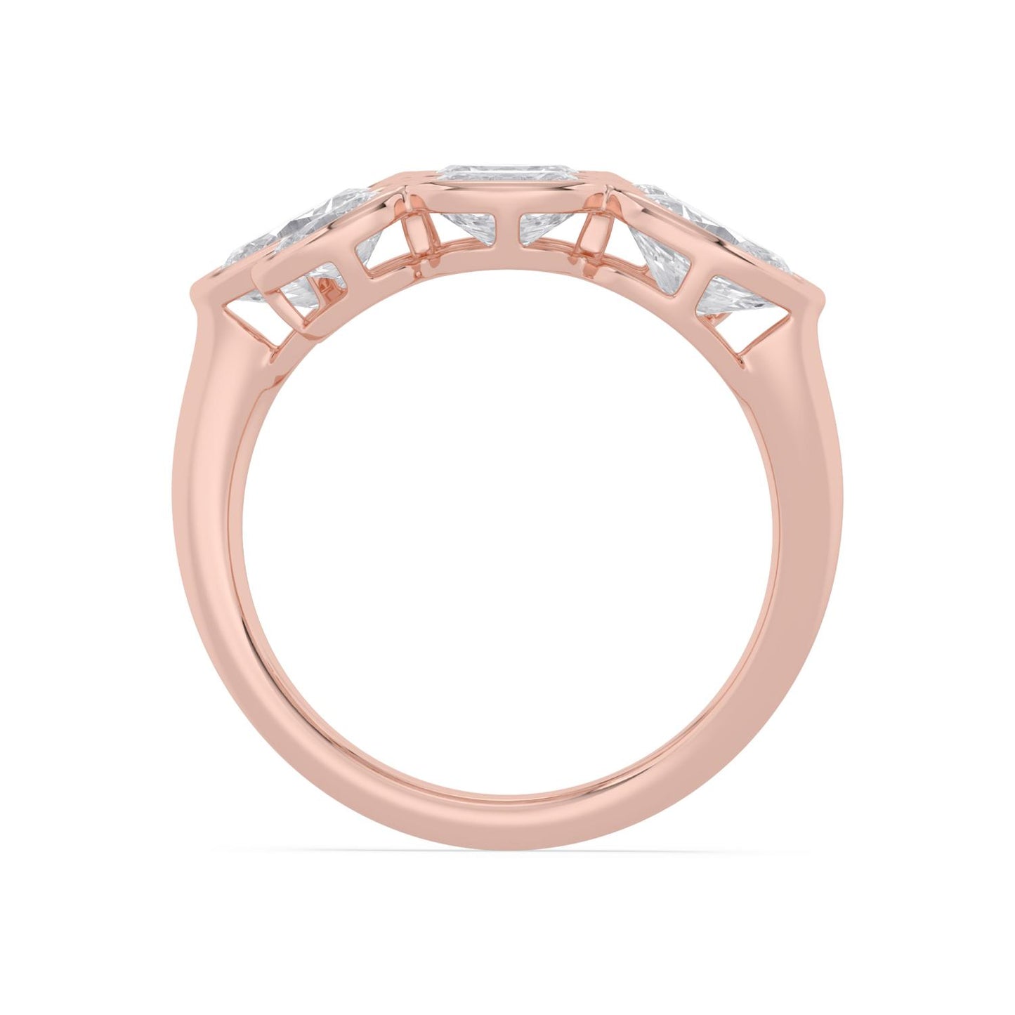 9K Rose Gold Lab Grown Diamond RING 2.71 ctw R62193OV-2.83CT