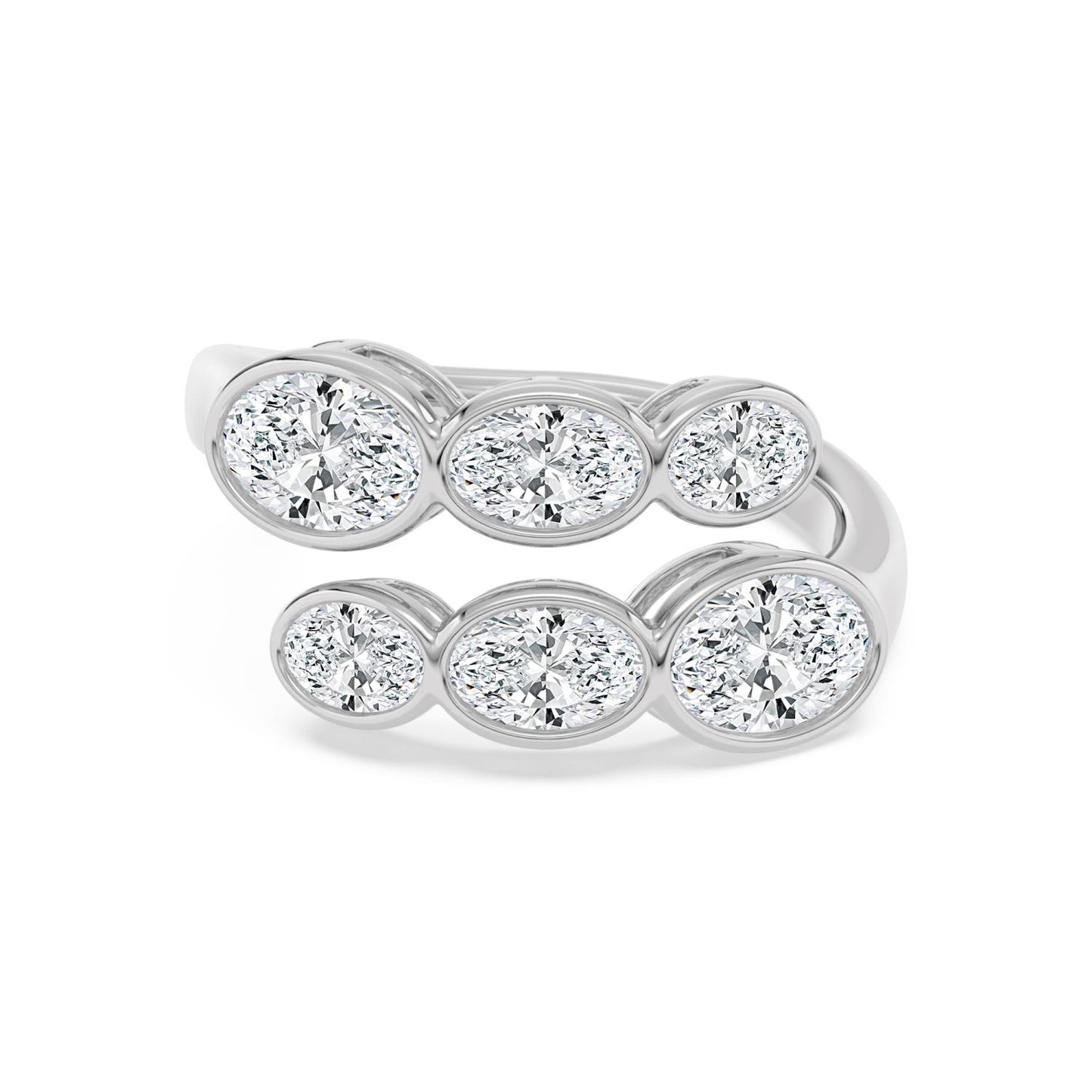 9K White Gold Lab Grown Diamond RING 2.71 ctw R62193OV-2.83CT