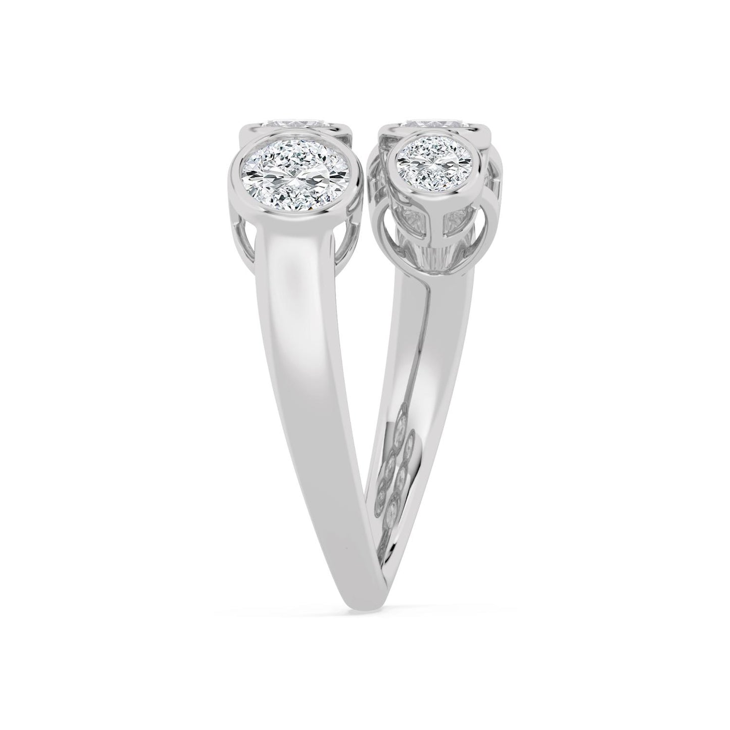 9K White Gold Lab Grown Diamond RING 2.71 ctw R62193OV-2.83CT