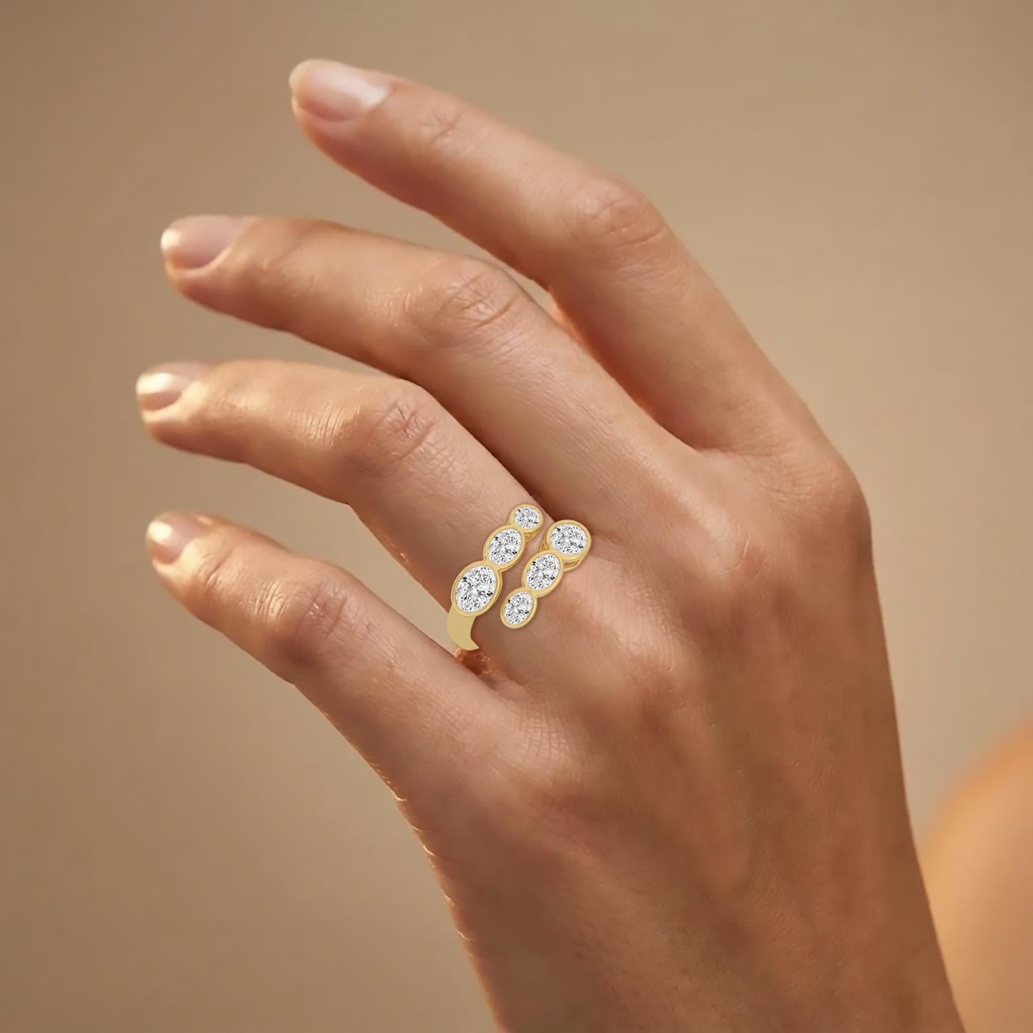 9K Yellow Gold Lab Grown Diamond RING 2.71 ctw R62193OV-2.83CT