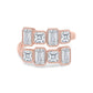 9K Rose Gold Lab Grown Diamond RING 3.62 ctw R62198-3.38CT