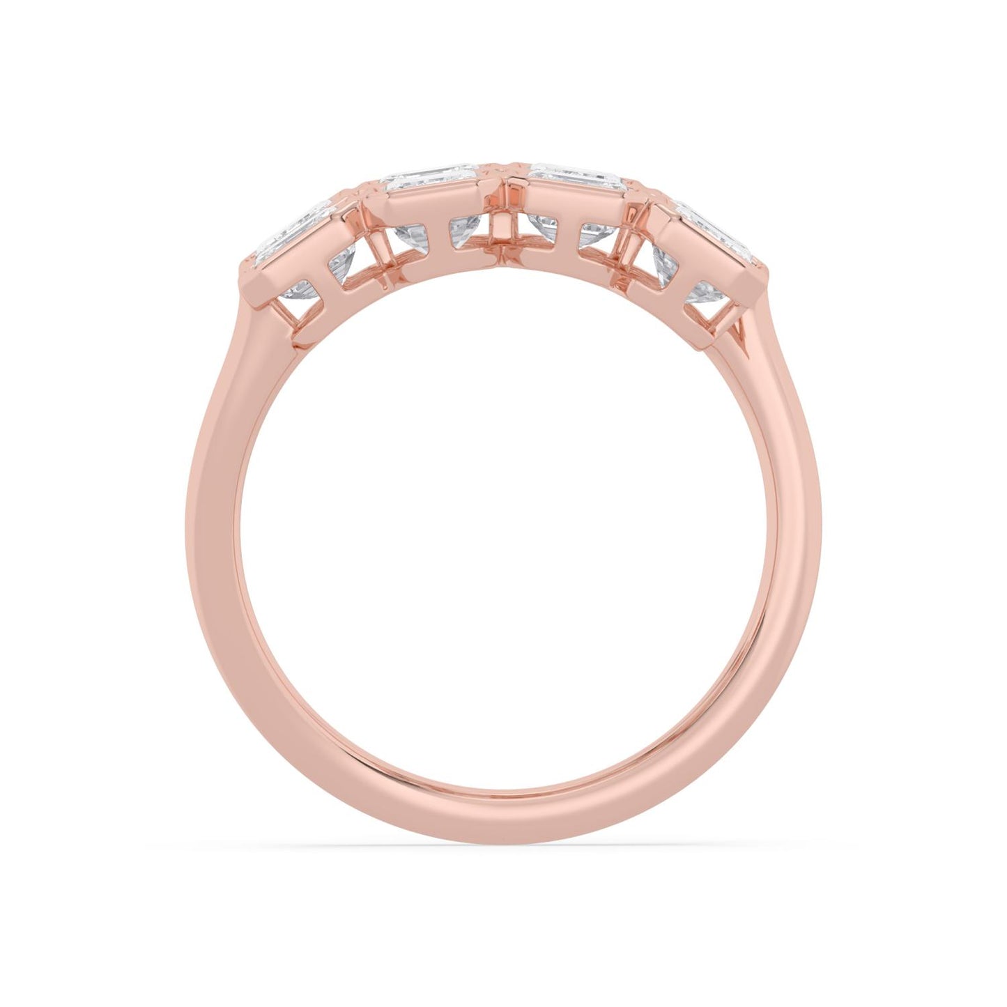 9K Rose Gold Lab Grown Diamond RING 3.62 ctw R62198-3.38CT