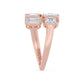 9K Rose Gold Lab Grown Diamond RING 3.62 ctw R62198-3.38CT