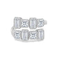 9K White Gold Lab Grown Diamond RING 3.62 ctw R62198-3.38CT