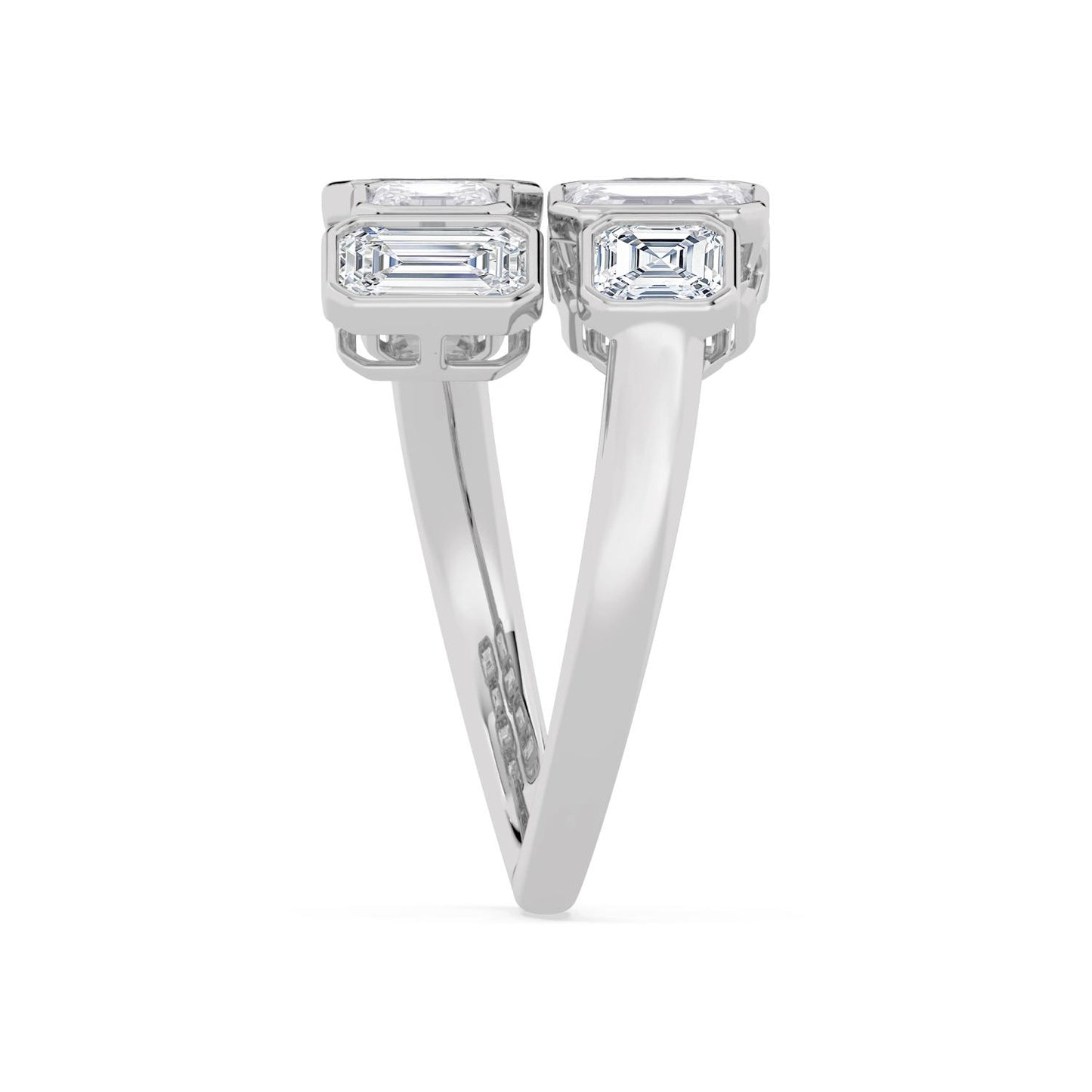 9K White Gold Lab Grown Diamond RING 3.62 ctw R62198-3.38CT