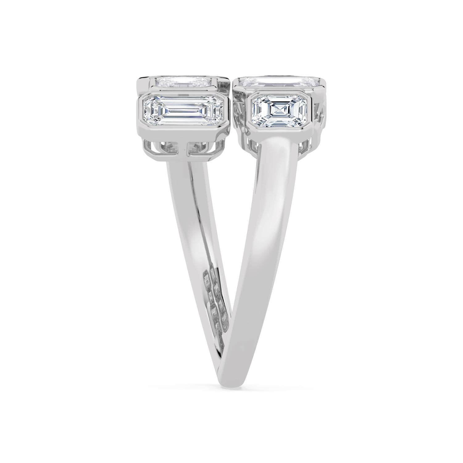 9K White Gold Lab Grown Diamond RING 3.62 ctw R62198-3.38CT