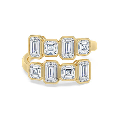 9K Yellow Gold Lab Grown Diamond RING 3.62 ctw R62198-3.38CT