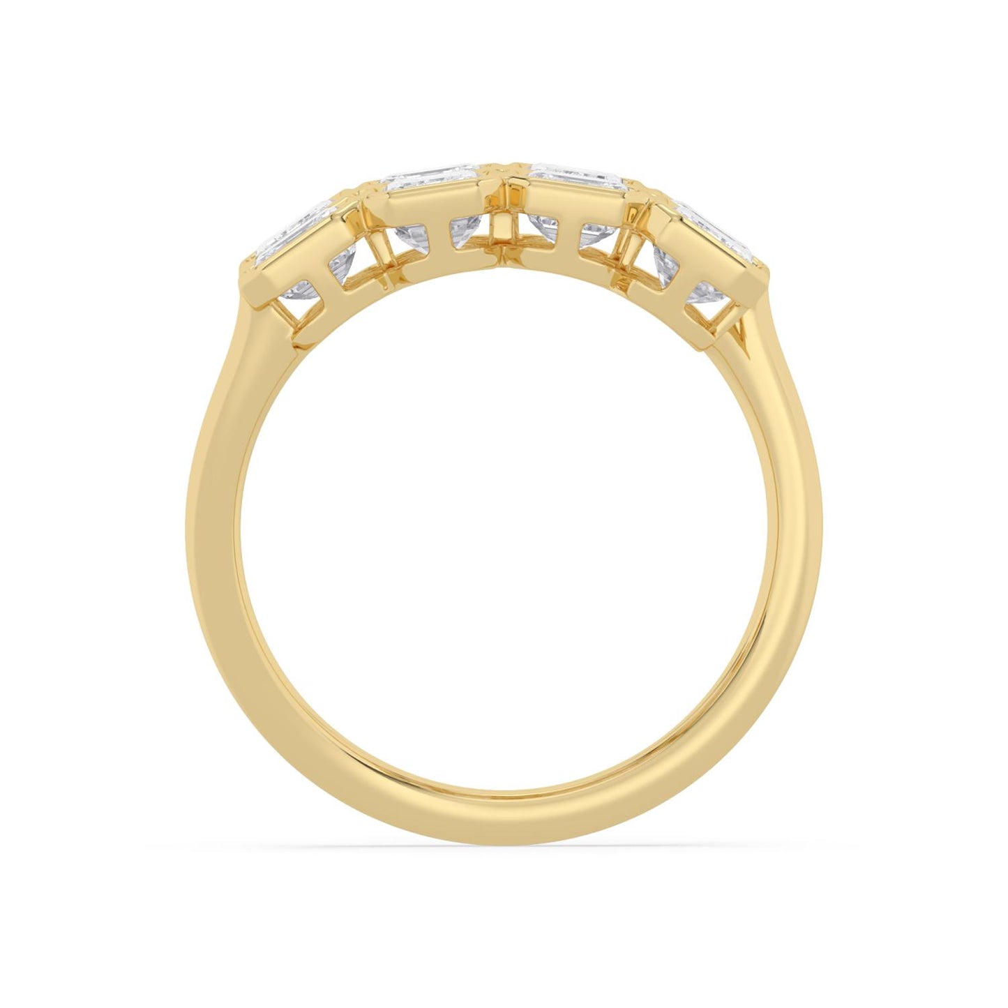 9K Yellow Gold Lab Grown Diamond RING 3.62 ctw R62198-3.38CT