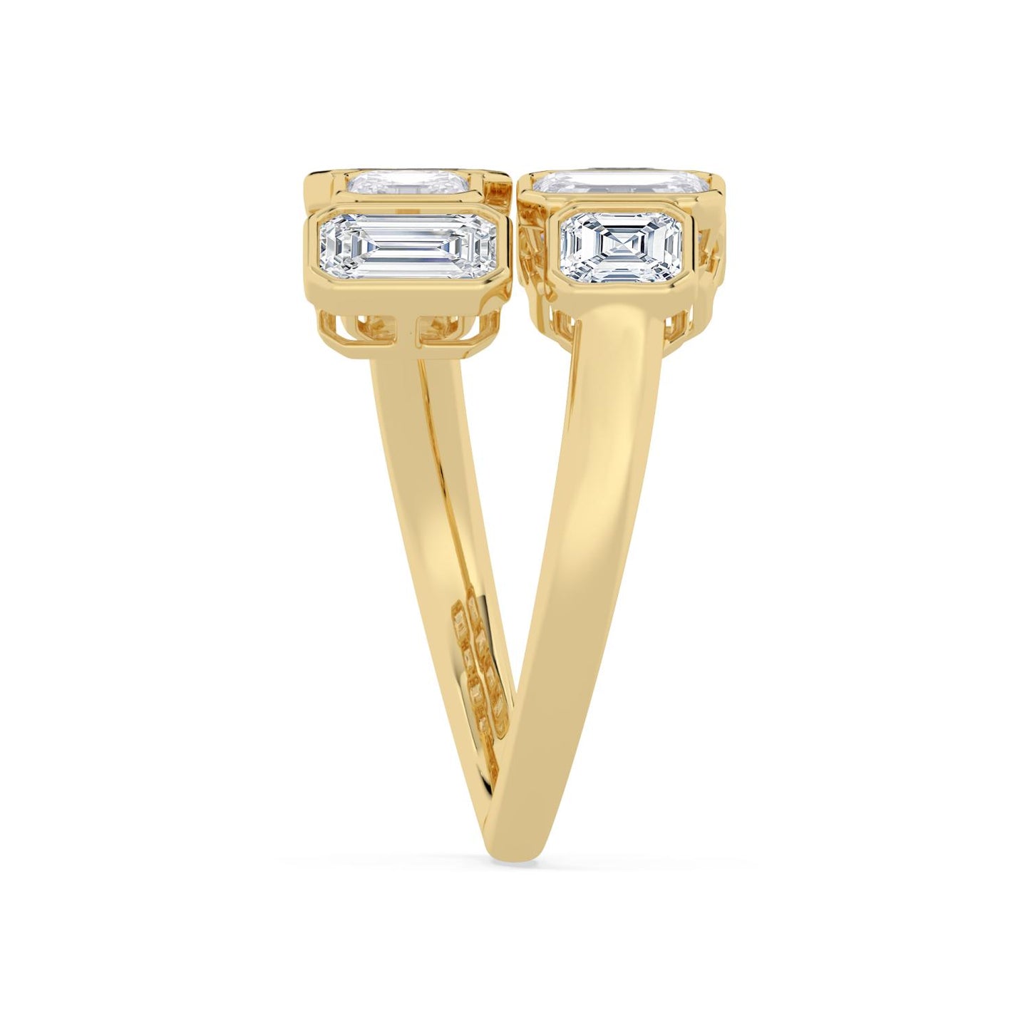 9K Yellow Gold Lab Grown Diamond RING 3.62 ctw R62198-3.38CT
