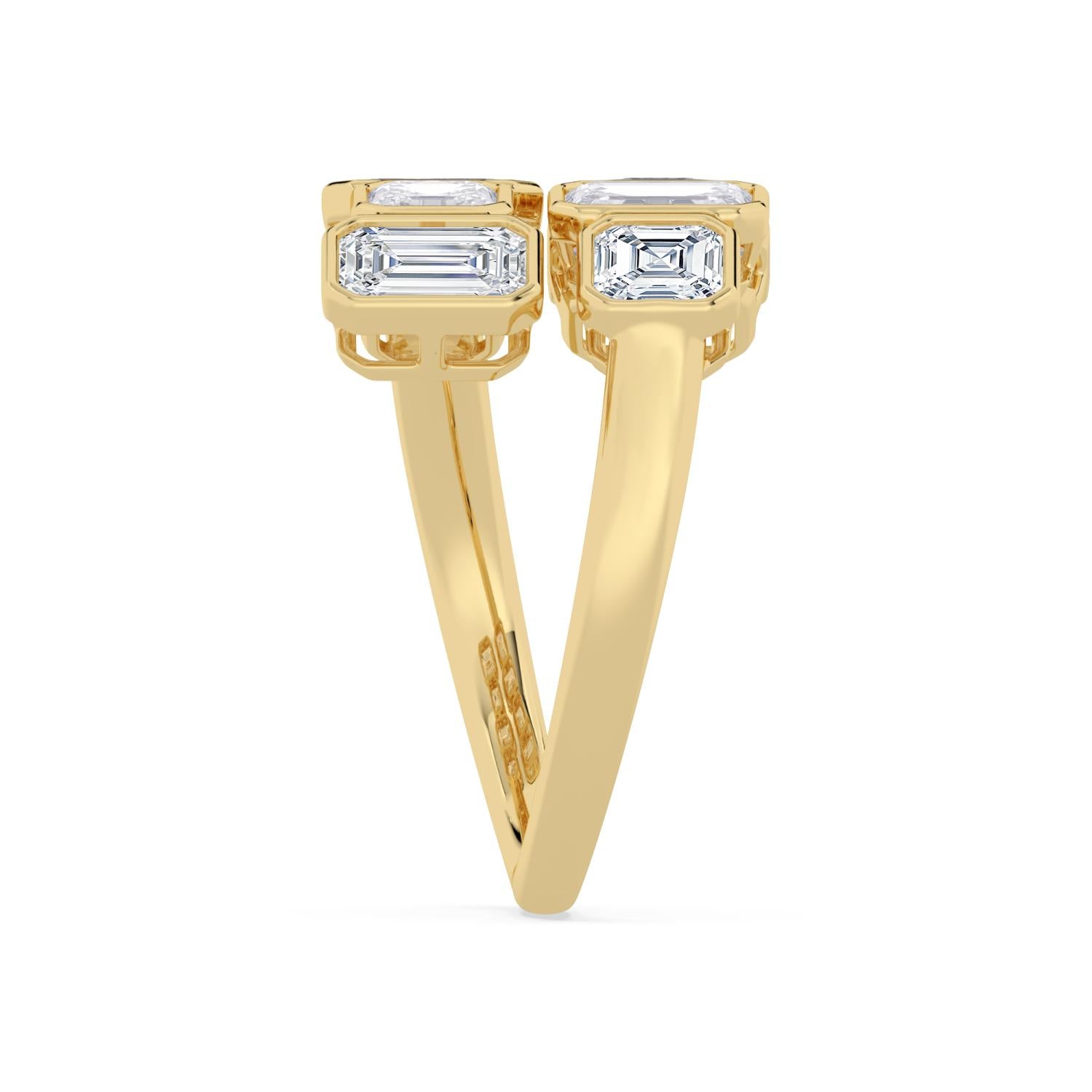 9K Yellow Gold Lab Grown Diamond RING 3.62 ctw R62198-3.38CT