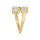 9K Yellow Gold Lab Grown Diamond RING 3.62 ctw R62198-3.38CT