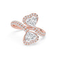 9K Rose Gold Lab Grown Diamond RING 2.49 ctw R62202HT-2