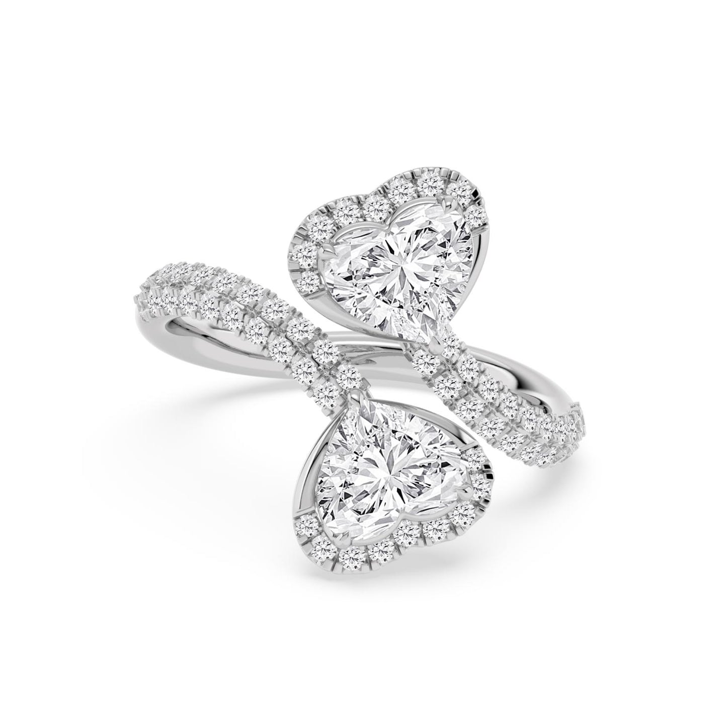 9K White Gold Lab Grown Diamond RING 2.49 ctw R62202HT-2