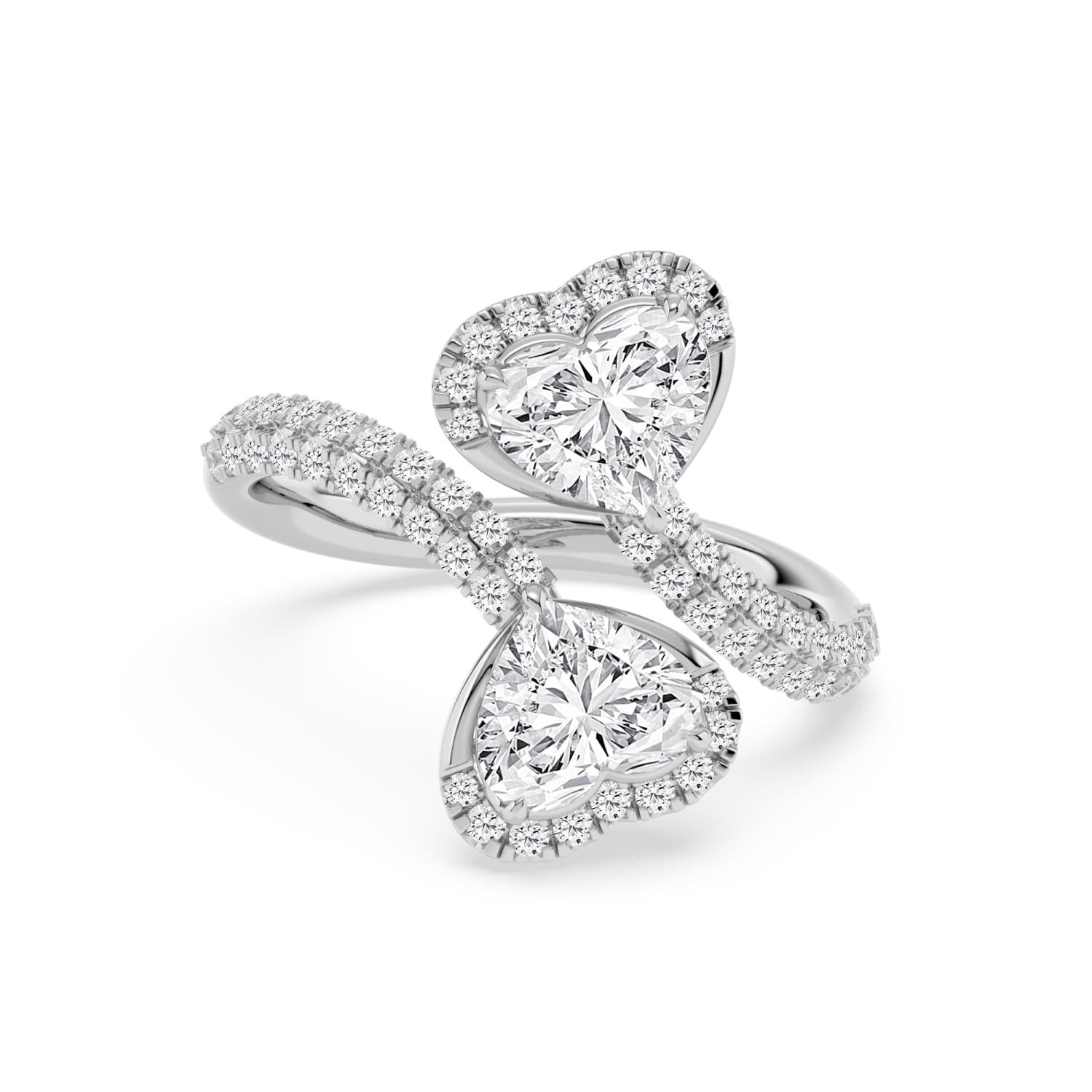 9K White Gold Lab Grown Diamond RING 2.49 ctw R62202HT-2
