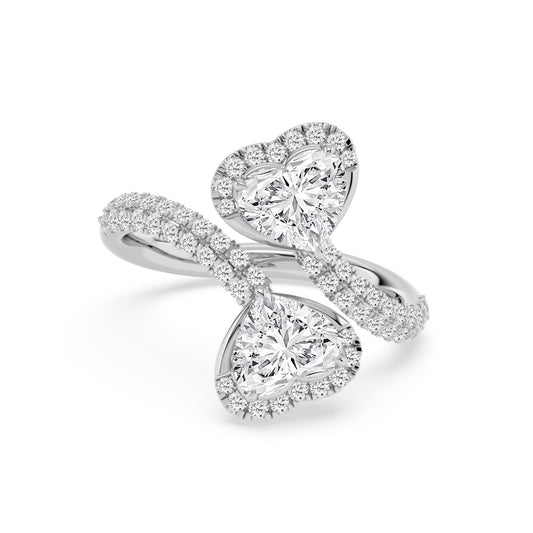 9K White Gold Lab Grown Diamond RING 2.49 ctw R62202HT-2