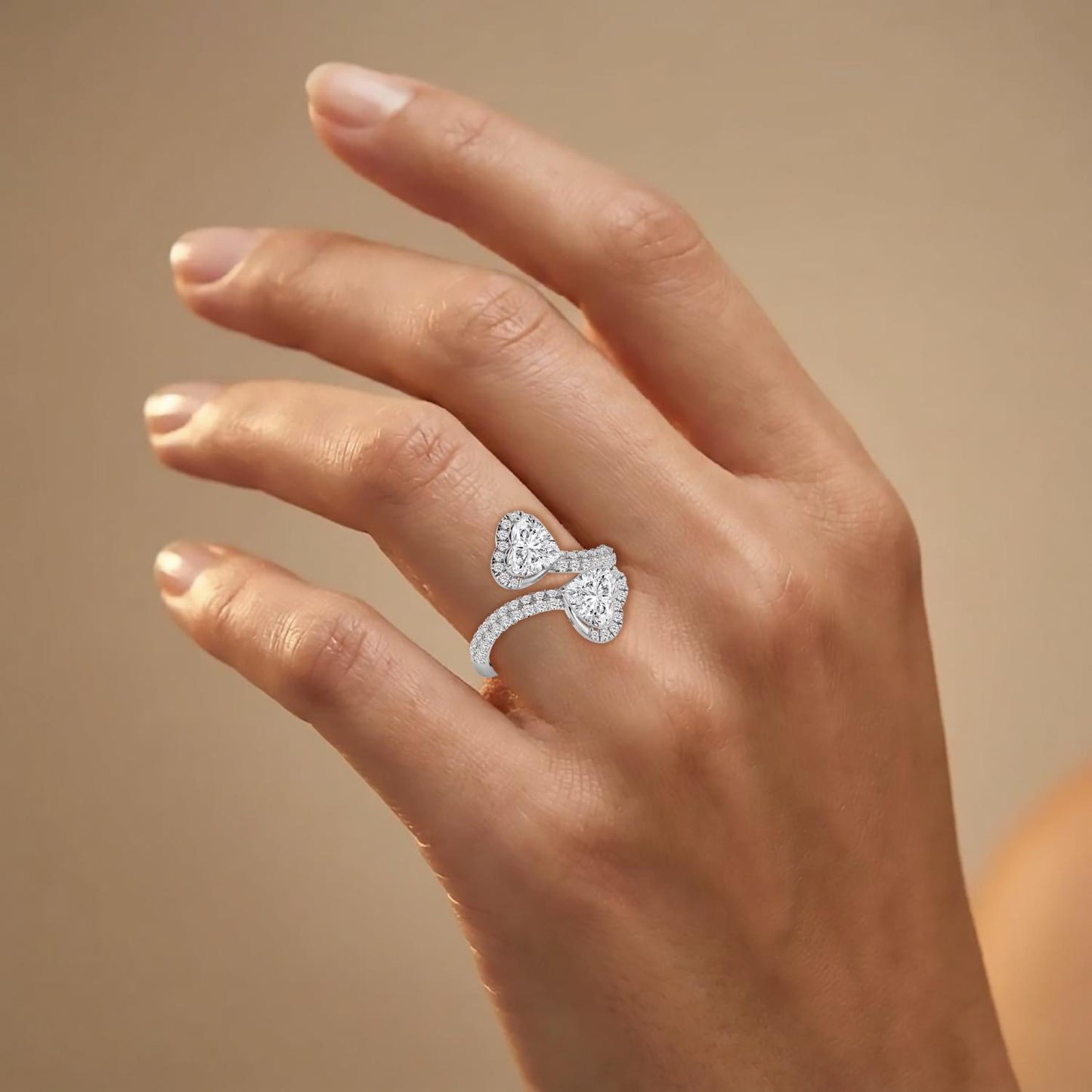 9K White Gold Lab Grown Diamond RING 2.49 ctw R62202HT-2