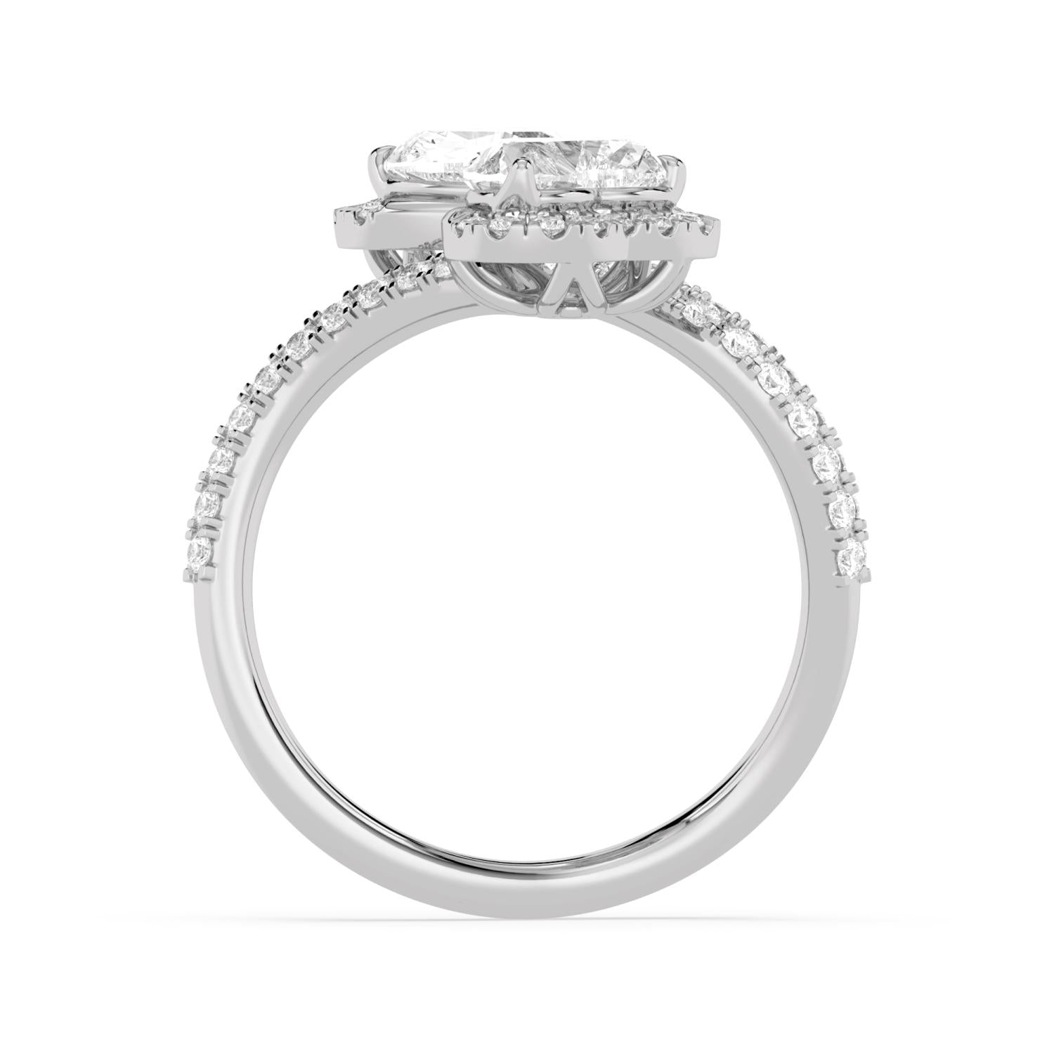 9K White Gold Lab Grown Diamond RING 2.49 ctw R62202HT-2