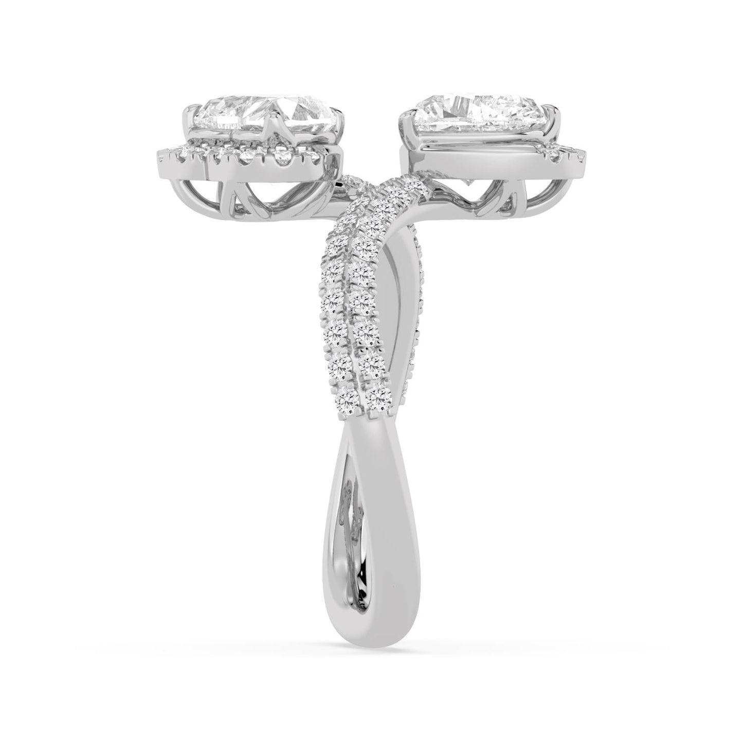 9K White Gold Lab Grown Diamond RING 2.49 ctw R62202HT-2