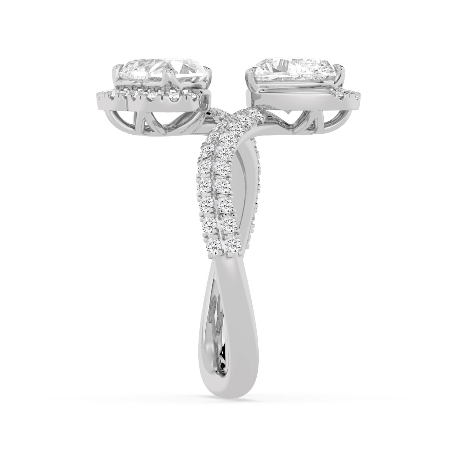 9K White Gold Lab Grown Diamond RING 2.49 ctw R62202HT-2