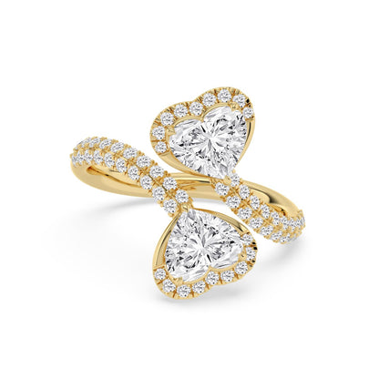 9K Yellow Gold Lab Grown Diamond RING 2.49 ctw R62202HT-2