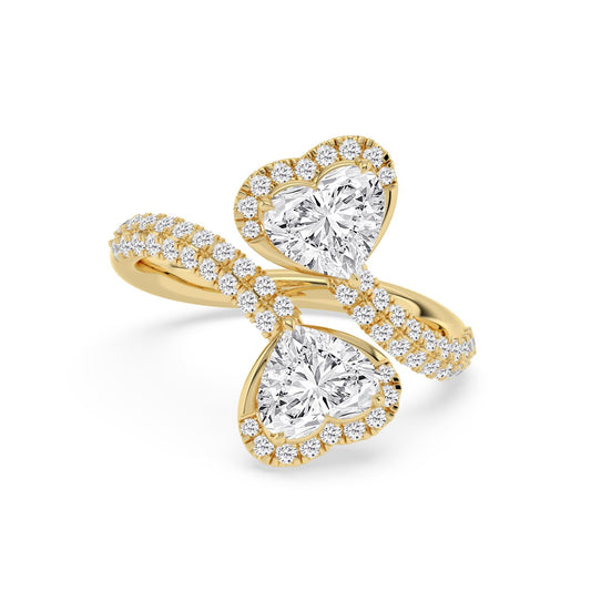 9K Yellow Gold Lab Grown Diamond RING 2.49 ctw R62202HT-2
