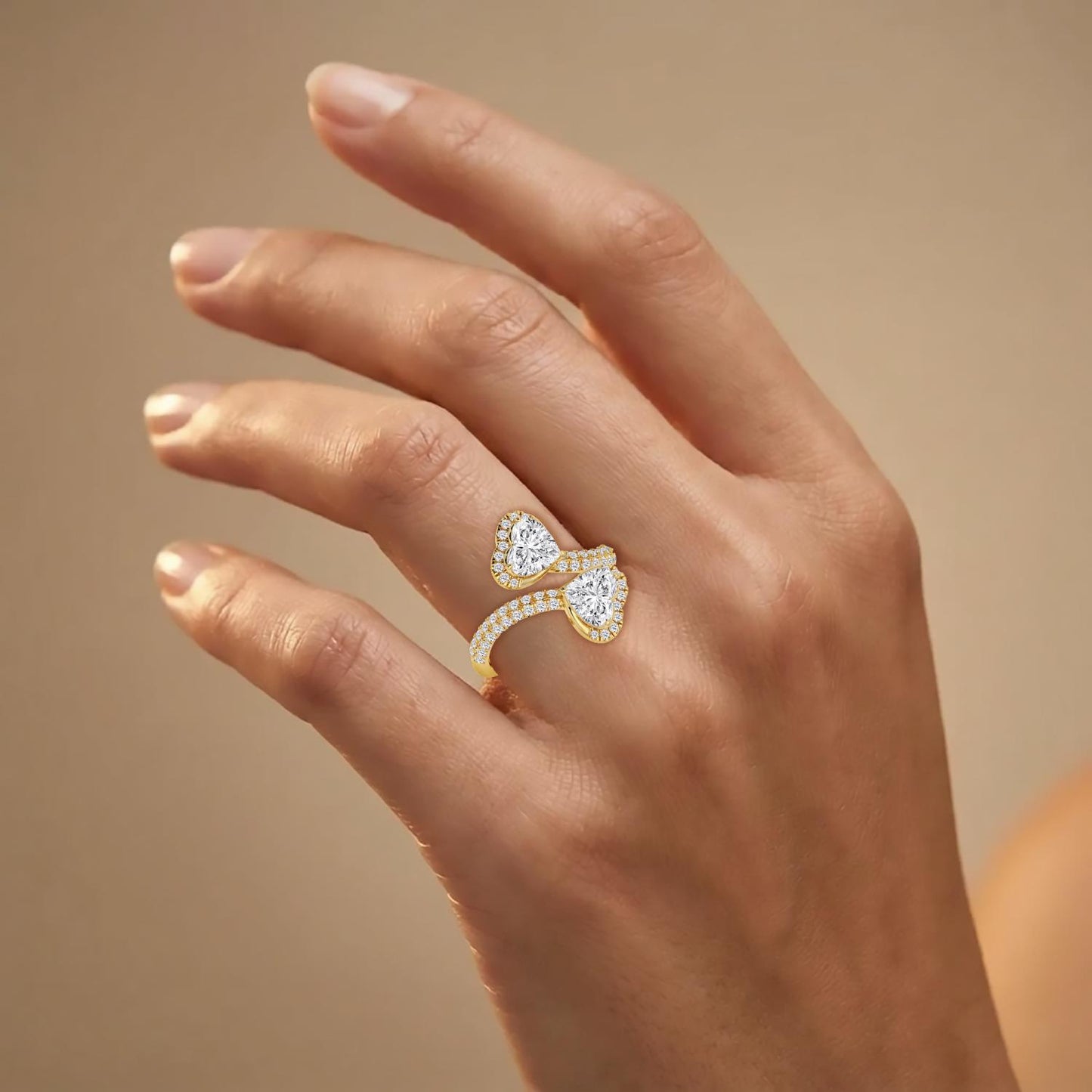 9K Yellow Gold Lab Grown Diamond RING 2.49 ctw R62202HT-2