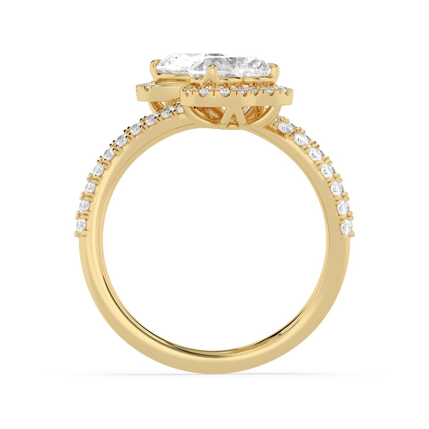 9K Yellow Gold Lab Grown Diamond RING 2.49 ctw R62202HT-2