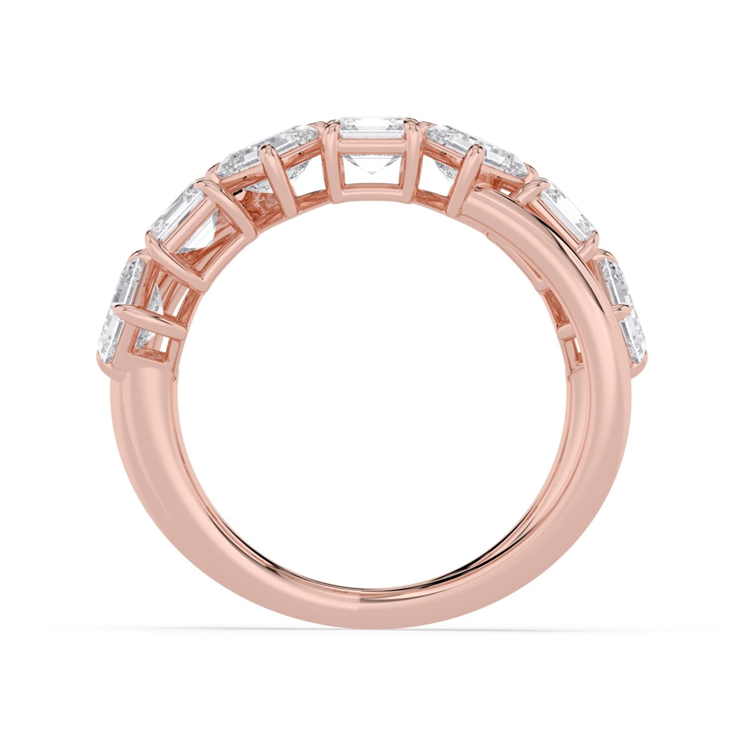 9K Rose Gold Lab Grown Diamond RING 2.55 ctw R62304ASS-2.25CT