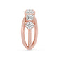 9K Rose Gold Lab Grown Diamond RING 2.55 ctw R62304ASS-2.25CT