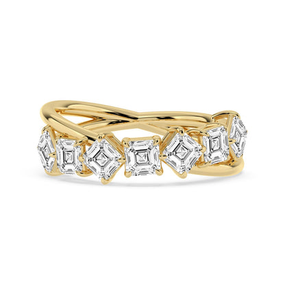 9K Yellow Gold Lab Grown Diamond RING 2.55 ctw R62304ASS-2.25CT
