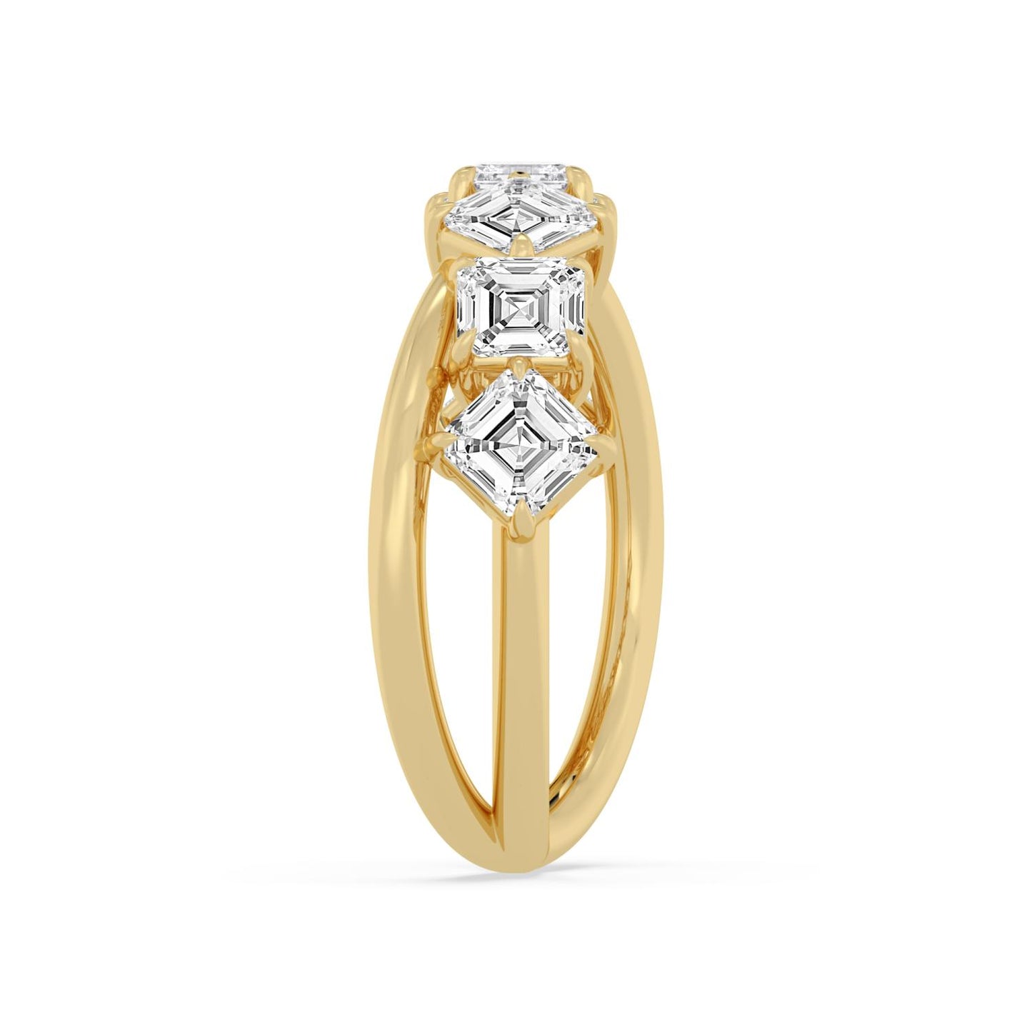 9K Yellow Gold Lab Grown Diamond RING 2.55 ctw R62304ASS-2.25CT