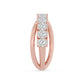 9K Rose Gold Lab Grown Diamond RING 2.36 ctw R62315SCU-2.20CT