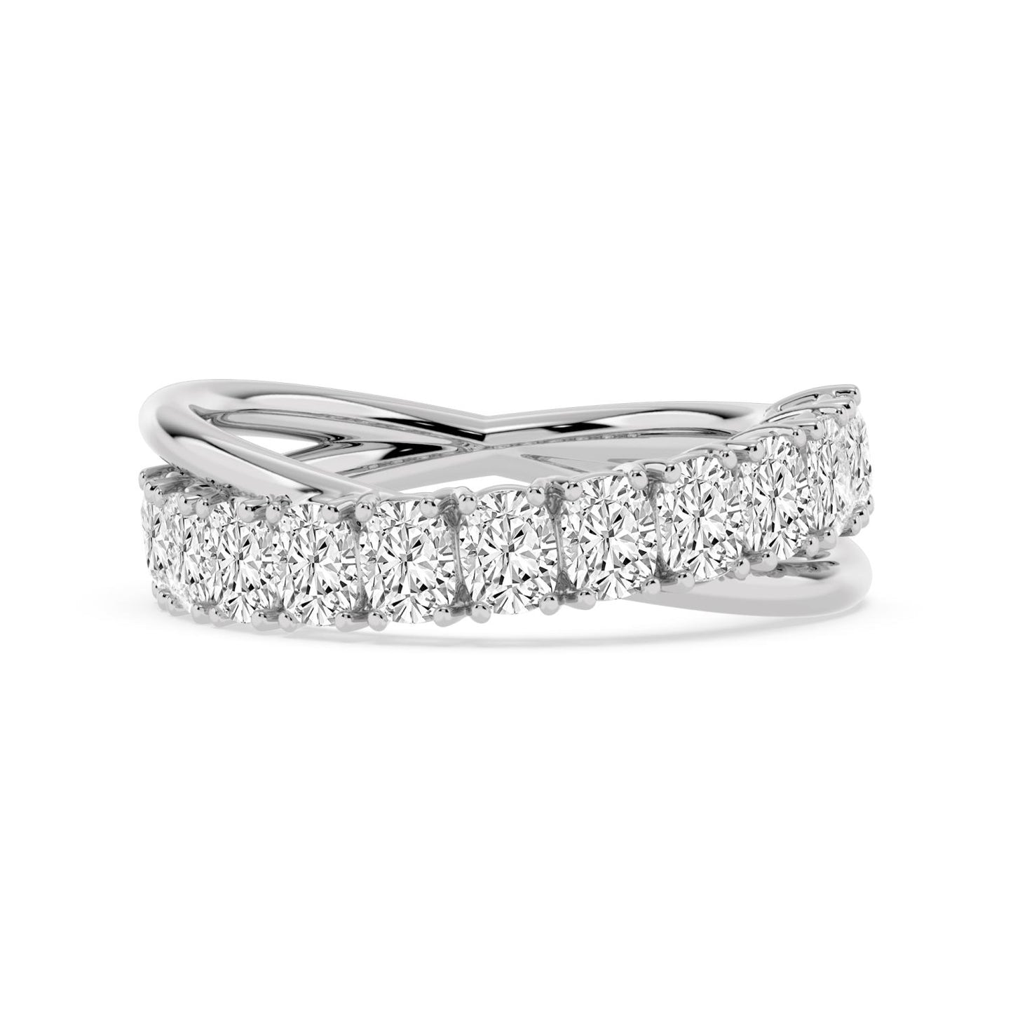 9K White Gold Lab Grown Diamond RING 2.36 ctw R62315SCU-2.20CT