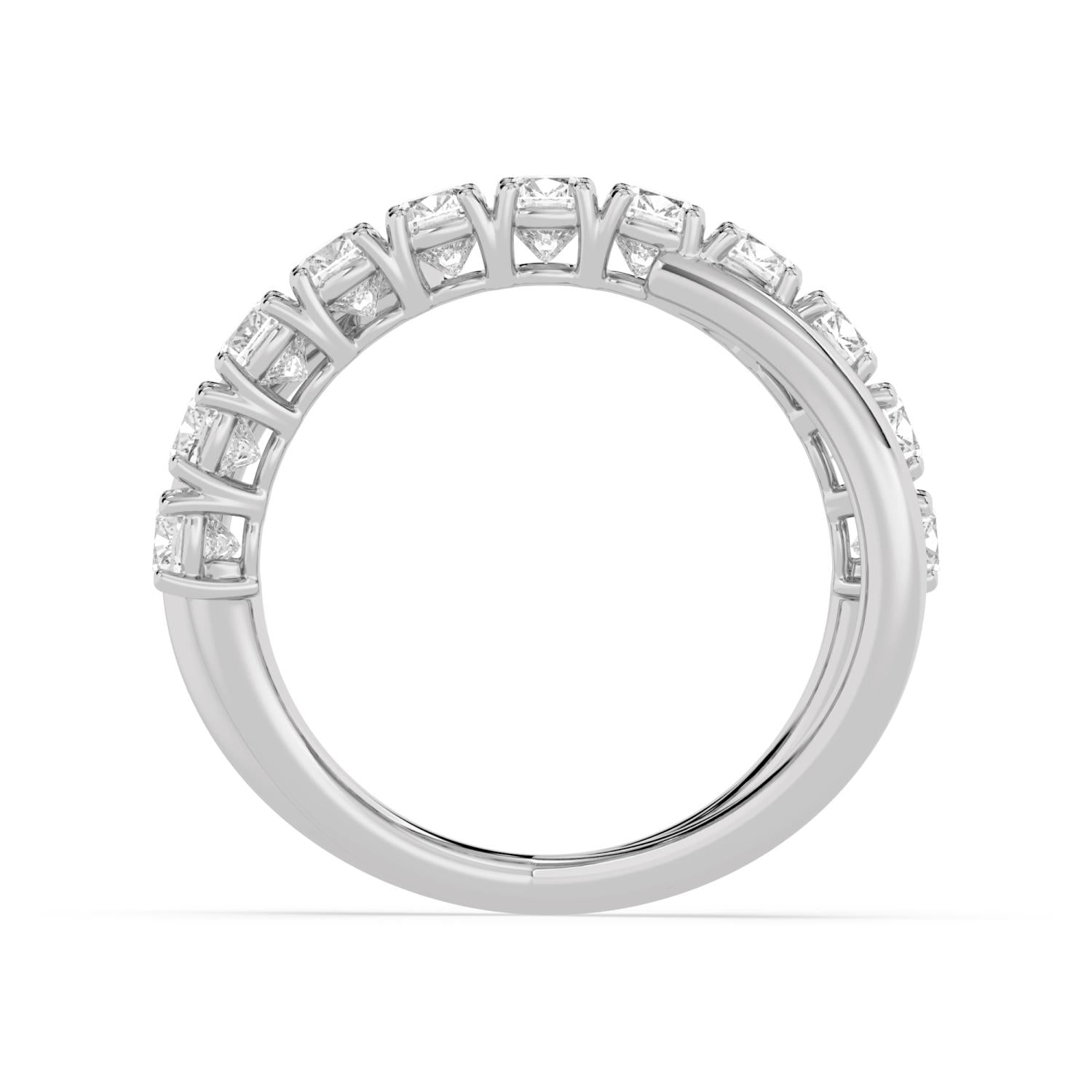 9K White Gold Lab Grown Diamond RING 2.36 ctw R62315SCU-2.20CT