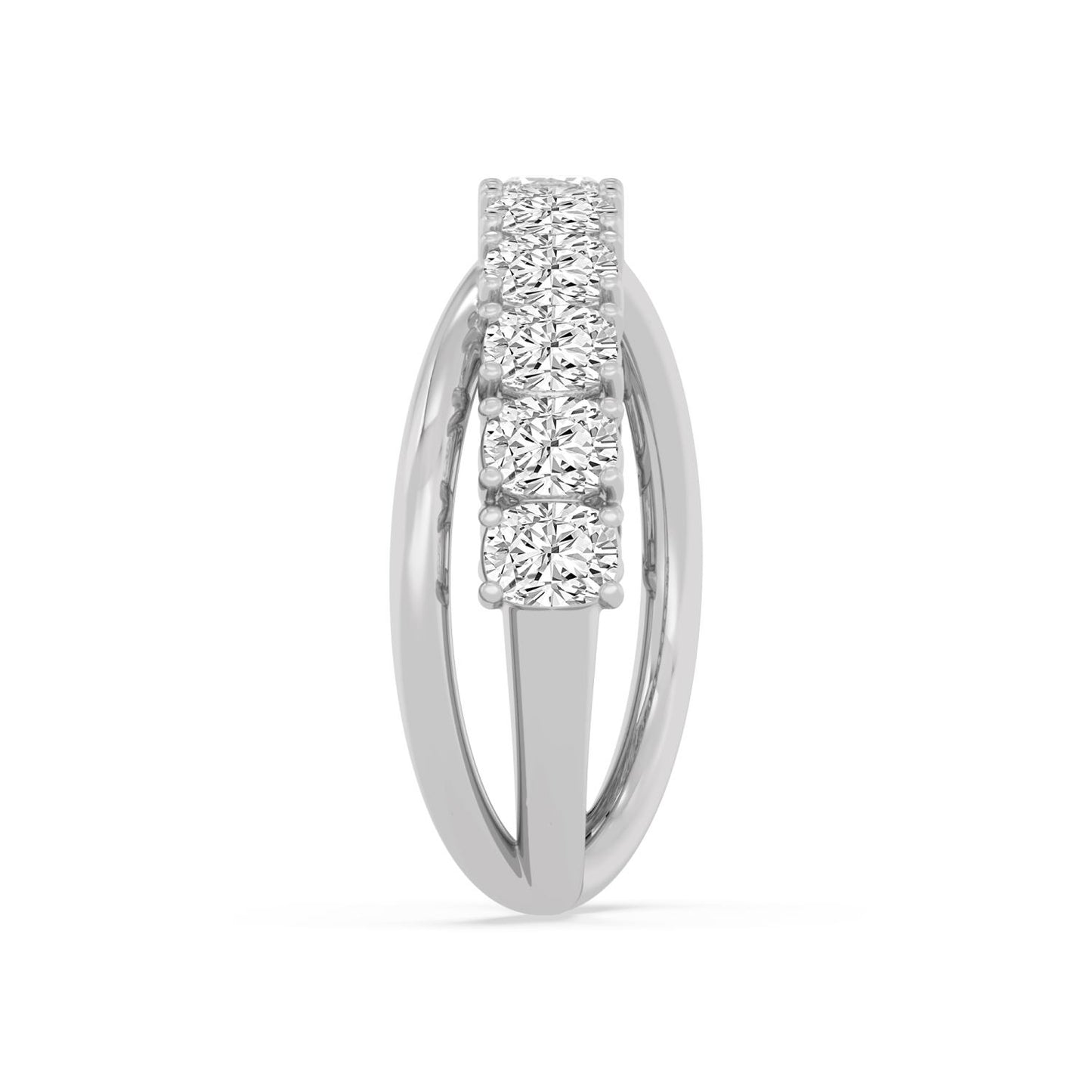 9K White Gold Lab Grown Diamond RING 2.36 ctw R62315SCU-2.20CT