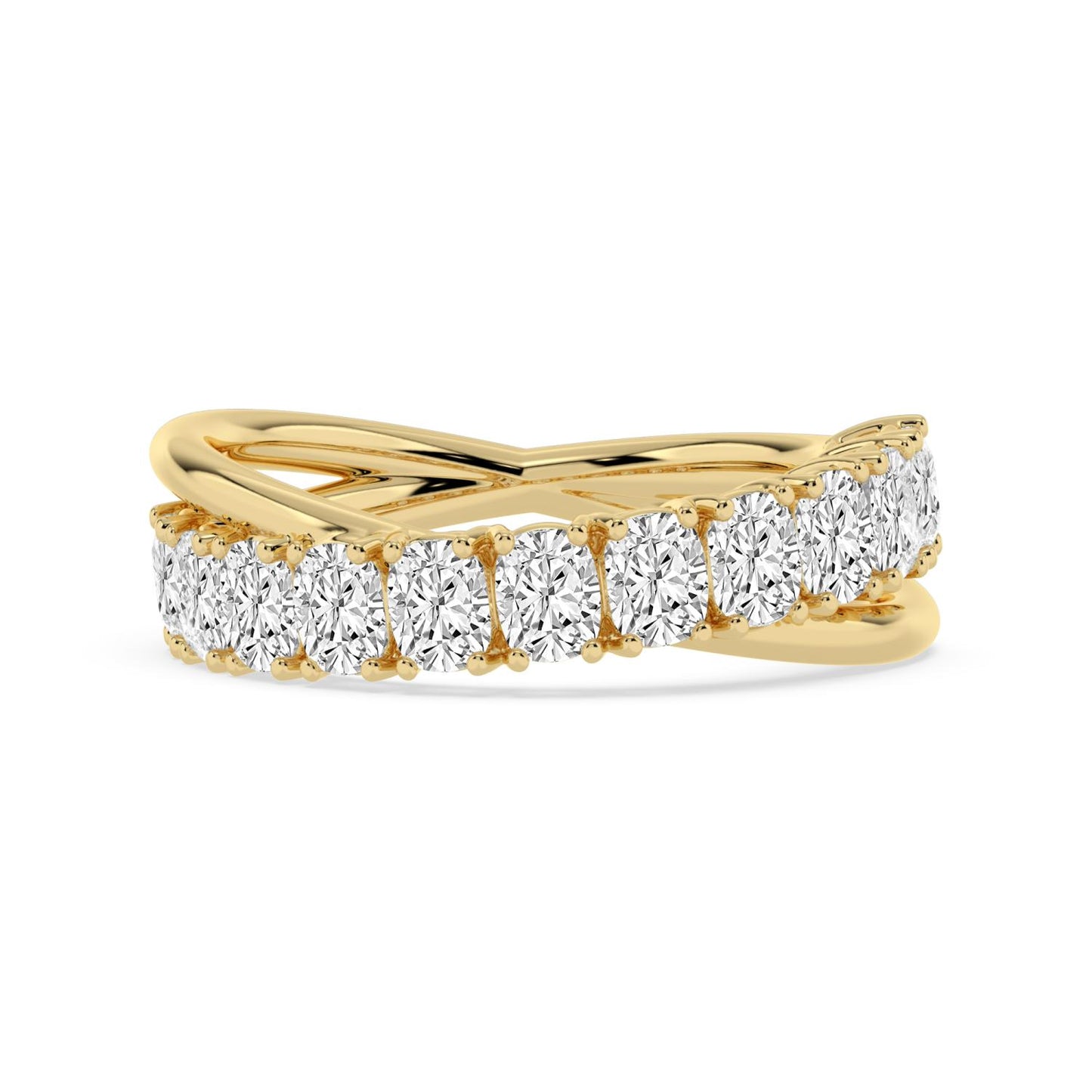 9K Yellow Gold Lab Grown Diamond RING 2.36 ctw R62315SCU-2.20CT