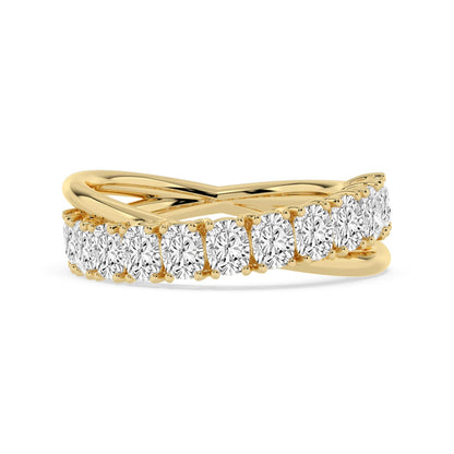 9K Yellow Gold Lab Grown Diamond RING 2.36 ctw R62315SCU-2.20CT