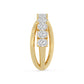 9K Yellow Gold Lab Grown Diamond RING 2.36 ctw R62315SCU-2.20CT