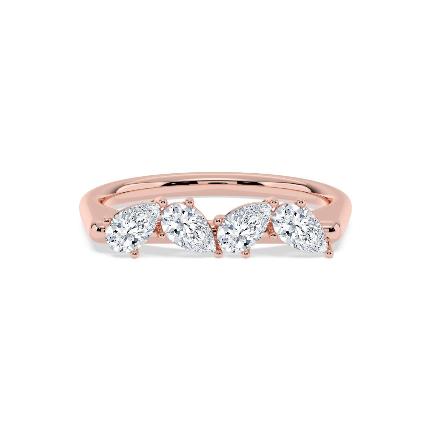 9K Rose Gold Lab Grown Diamond RING 0.72 ctw R62328PE-0.68CT