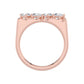 9K Rose Gold Lab Grown Diamond RING 0.72 ctw R62328PE-0.68CT