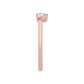 9K Rose Gold Lab Grown Diamond RING 0.72 ctw R62328PE-0.68CT