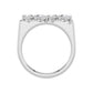 9K White Gold Lab Grown Diamond RING 0.72 ctw R62328PE-0.68CT