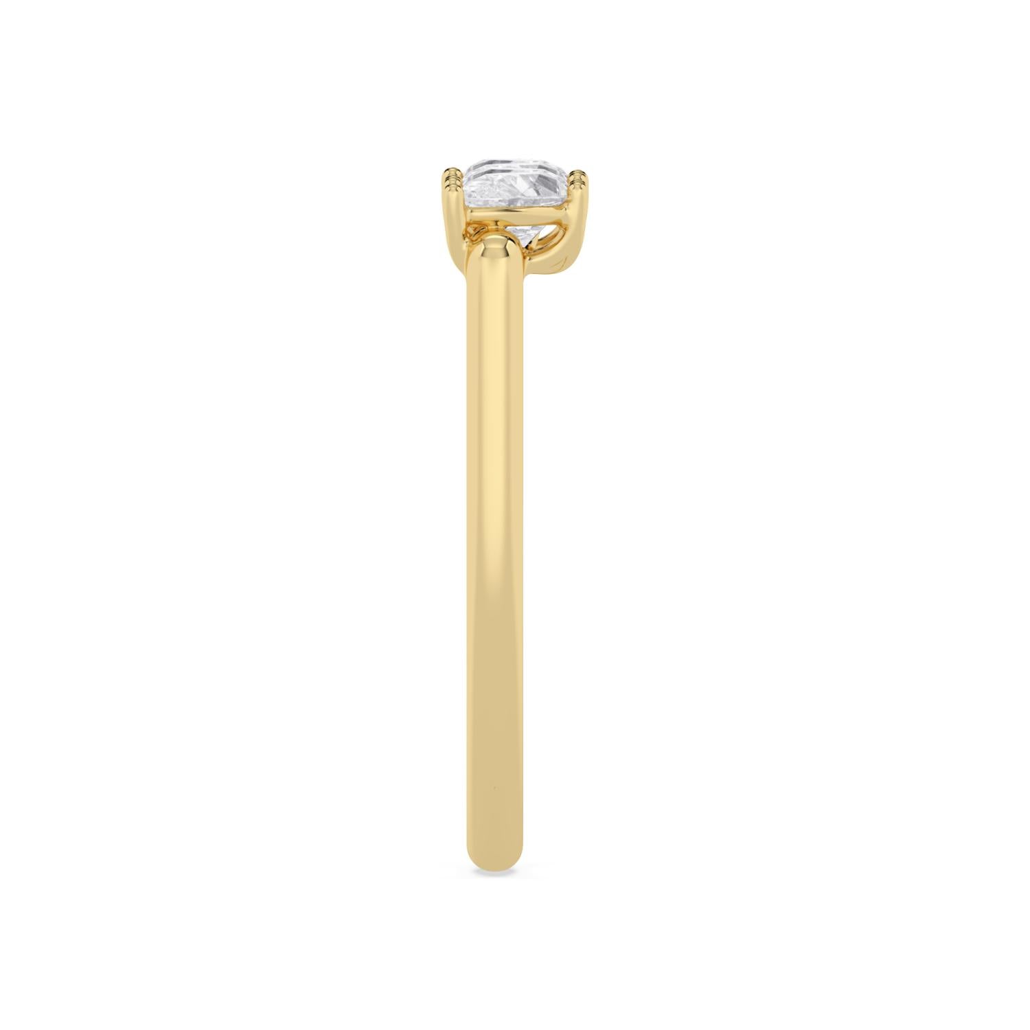 9K Yellow Gold Lab Grown Diamond RING 0.72 ctw R62328PE-0.68CT