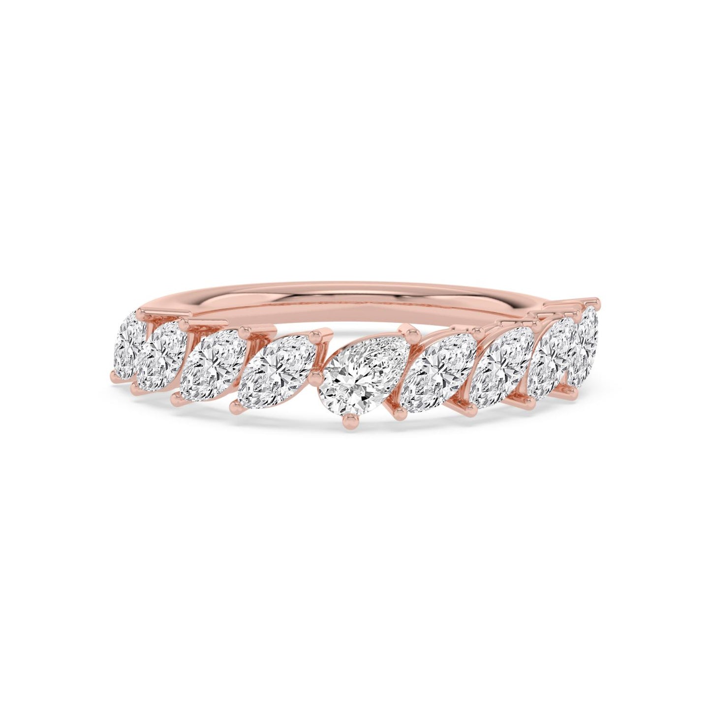 9K Rose Gold Lab Grown Diamond RING 1.14 ctw R62364-1.15CT