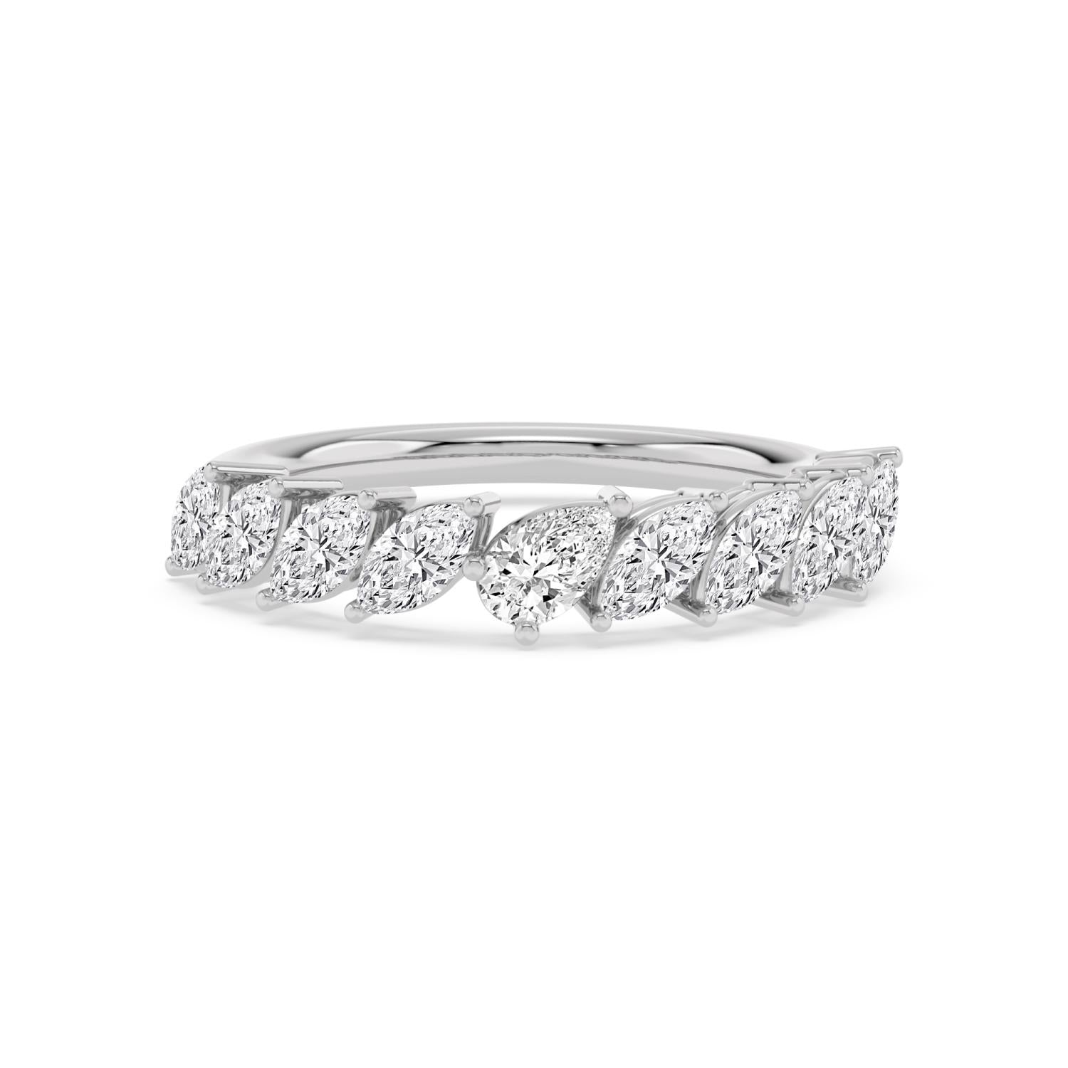 9K White Gold Lab Grown Diamond RING 1.14 ctw R62364-1.15CT