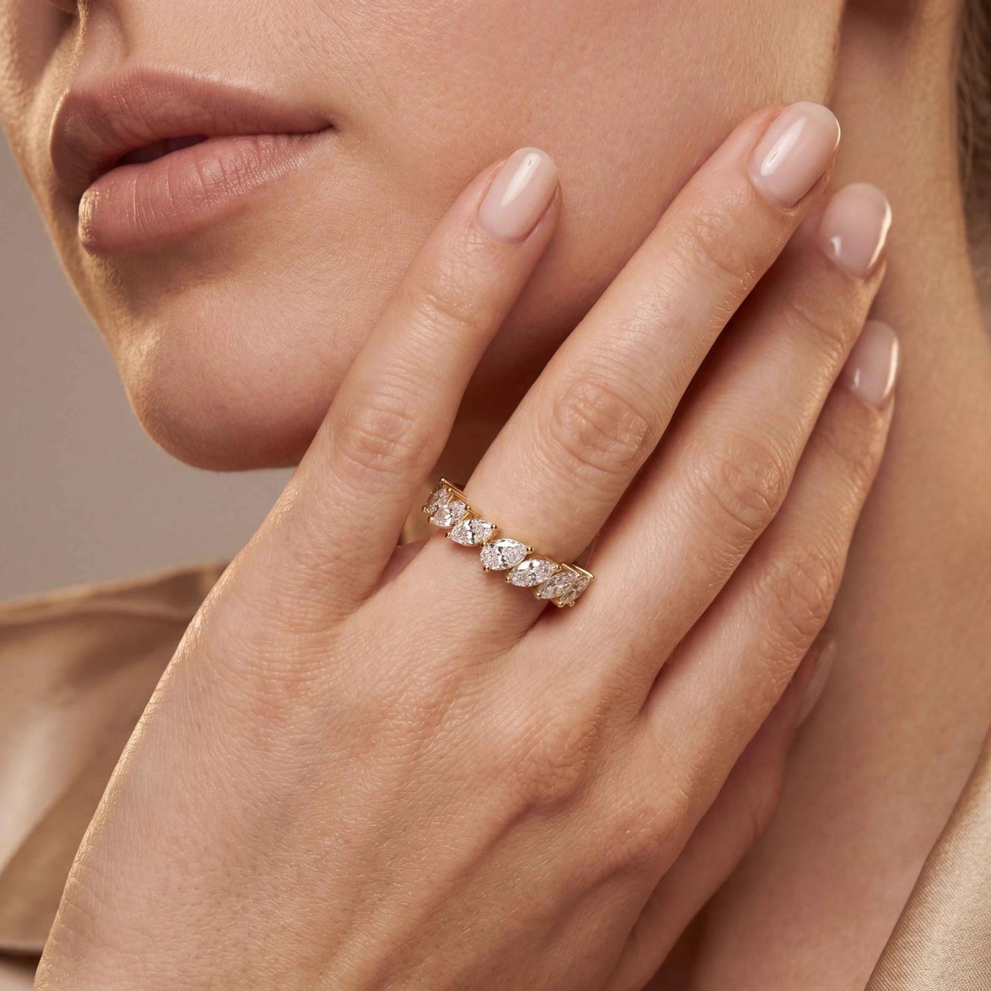 9K Yellow Gold Lab Grown Diamond RING 1.14 ctw R62364-1.15CT