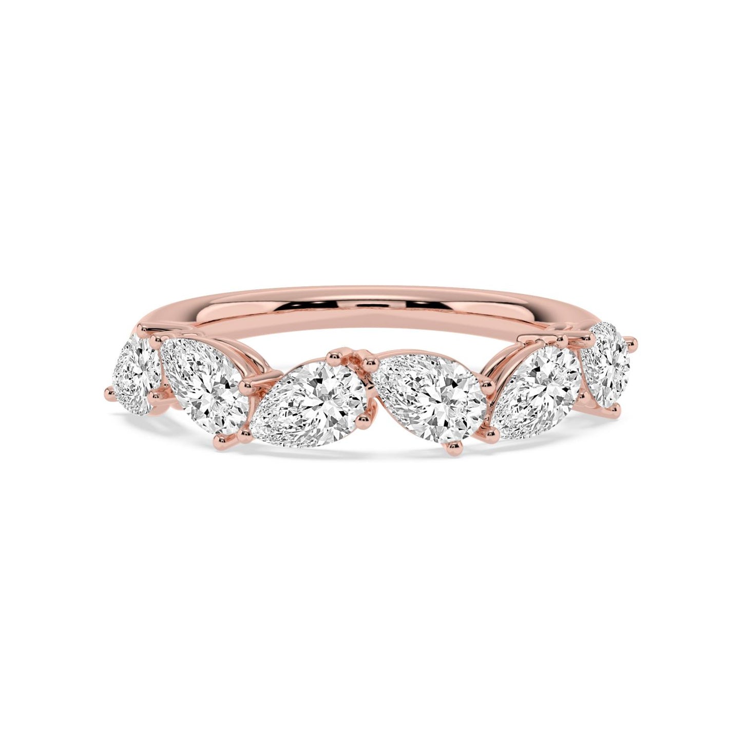9K Rose Gold Lab Grown Diamond RING 1.80 ctw R62383PE-1.83CT