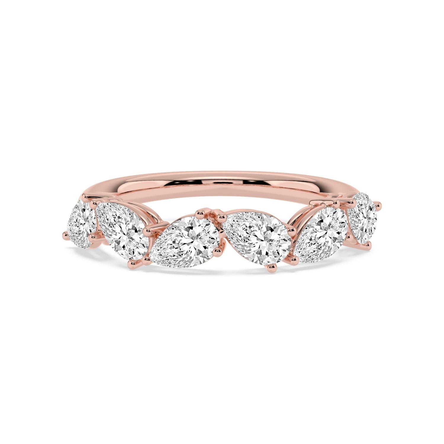 9K Rose Gold Lab Grown Diamond RING 1.80 ctw R62383PE-1.83CT