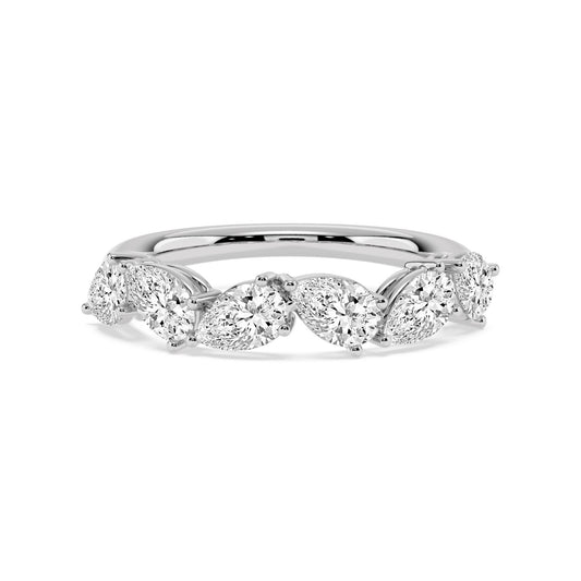 9K White Gold Lab Grown Diamond RING 1.80 ctw R62383PE-1.83CT